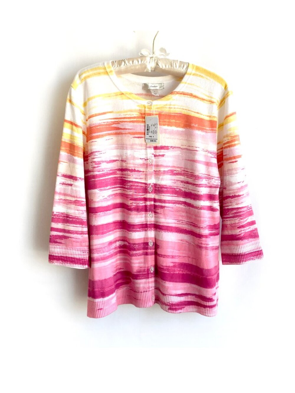 Cotton Cardigan *NEW* CJ Banks Colorful Summer Layering